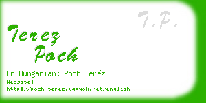 terez poch business card